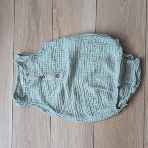 Grayson collective light green bubble romper